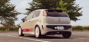 ウチのアバルト プント、リアビュー