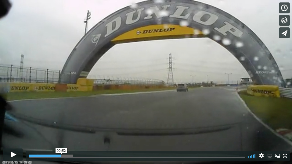 ひとり反省会：この間の筑波サーキット＠ウェット vol.3 タックインなのか？これって