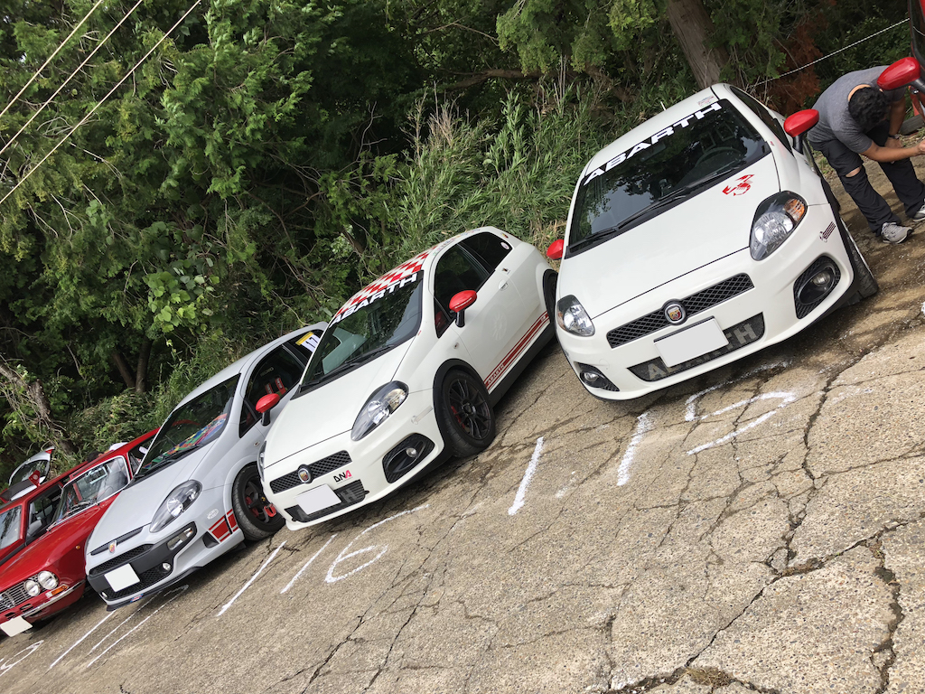 アバルトカップ第３戦。前よりも1秒遅くなった。