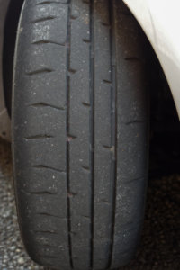 走行後の71RS：右フロント