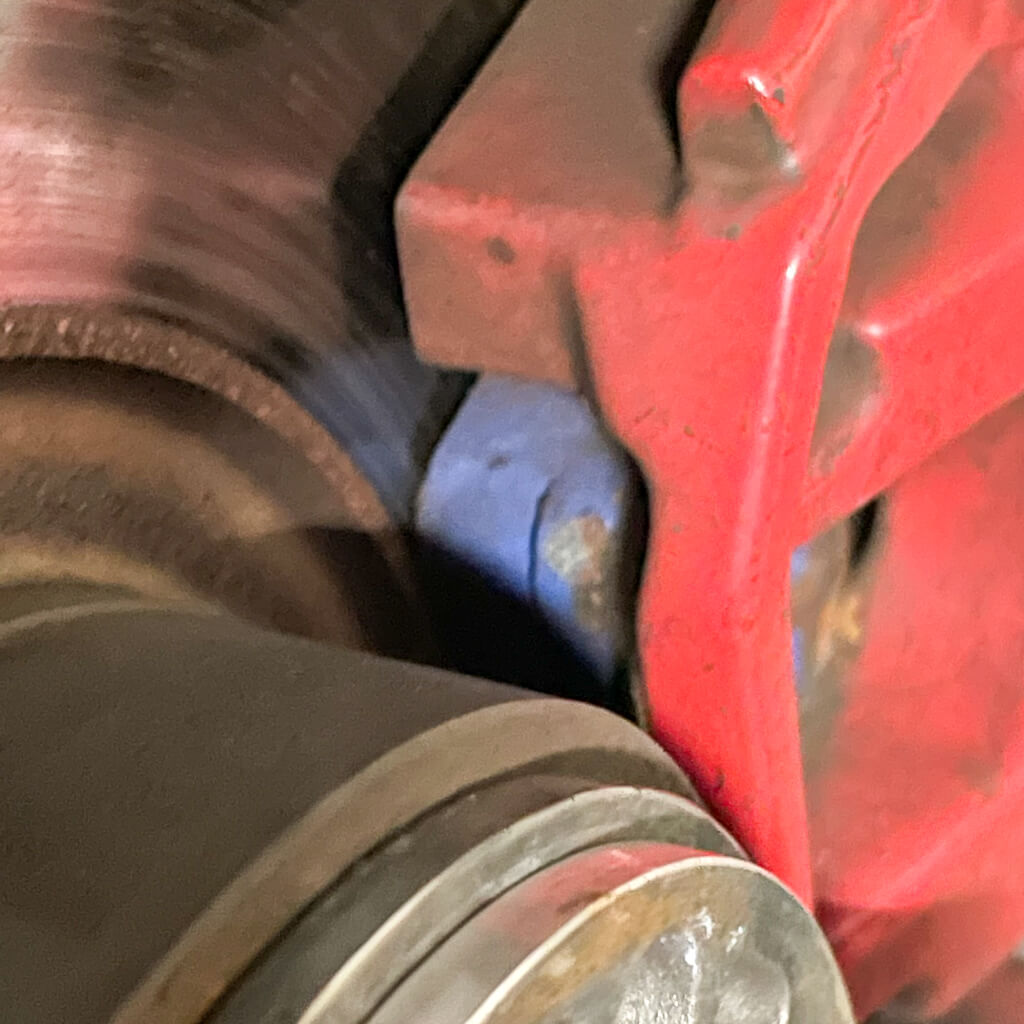 リアのブレーキパッド