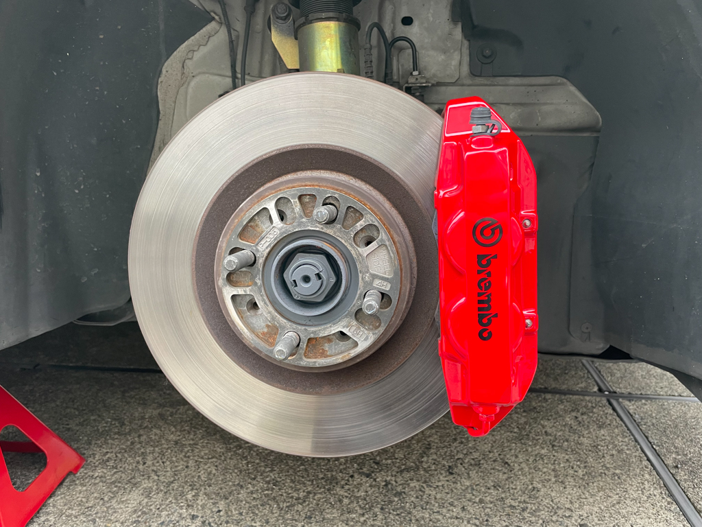 ブレーキ壊しちまったぜ 3 ［ ブレンボキャリパーいよいよプントに装着、あとは走って確かめるだけ ］