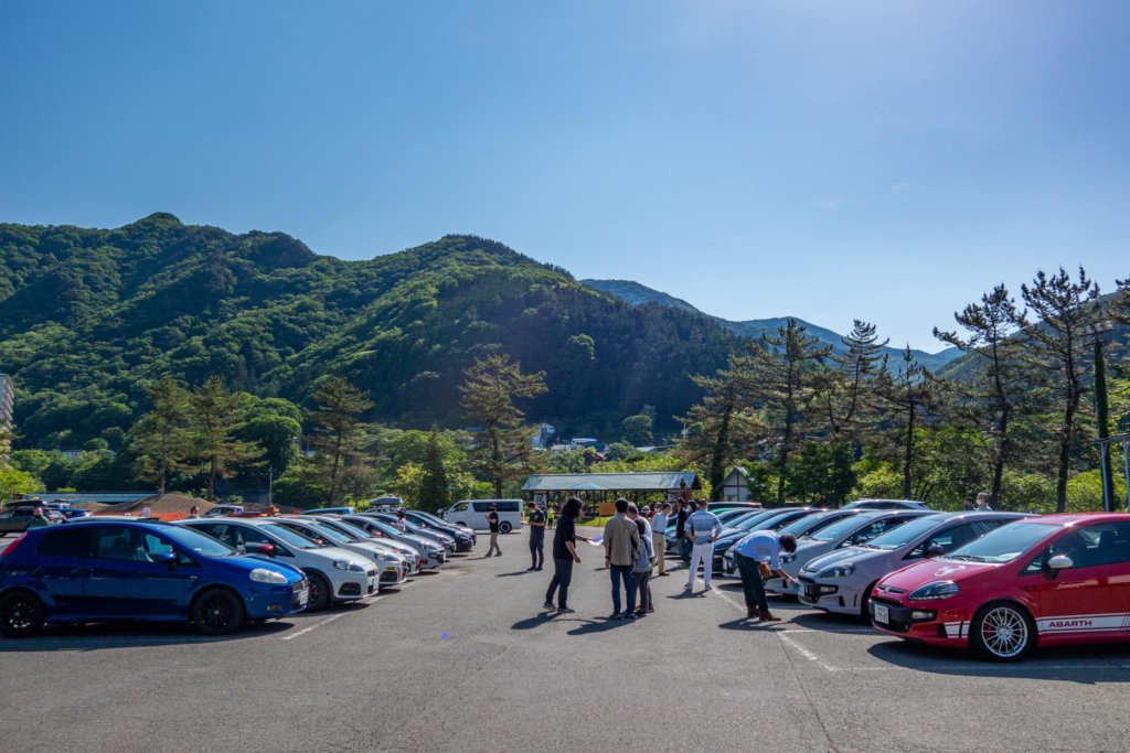 集合場所の様子