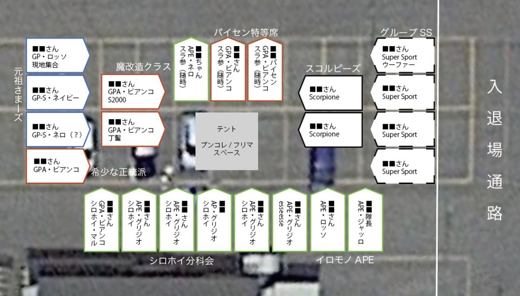 駐車レイアウト