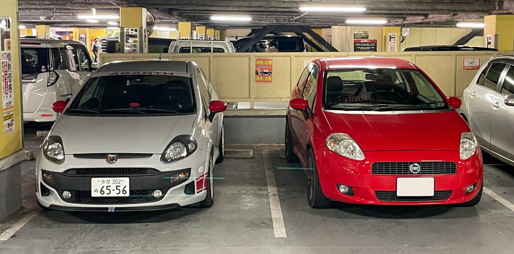 プントで走れば、プントに出会う。［ 出先で見かけたプントたち ］